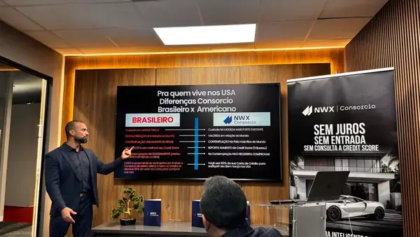 NWX Consorcio presentation comparing the Brazilian and American consorcio models
